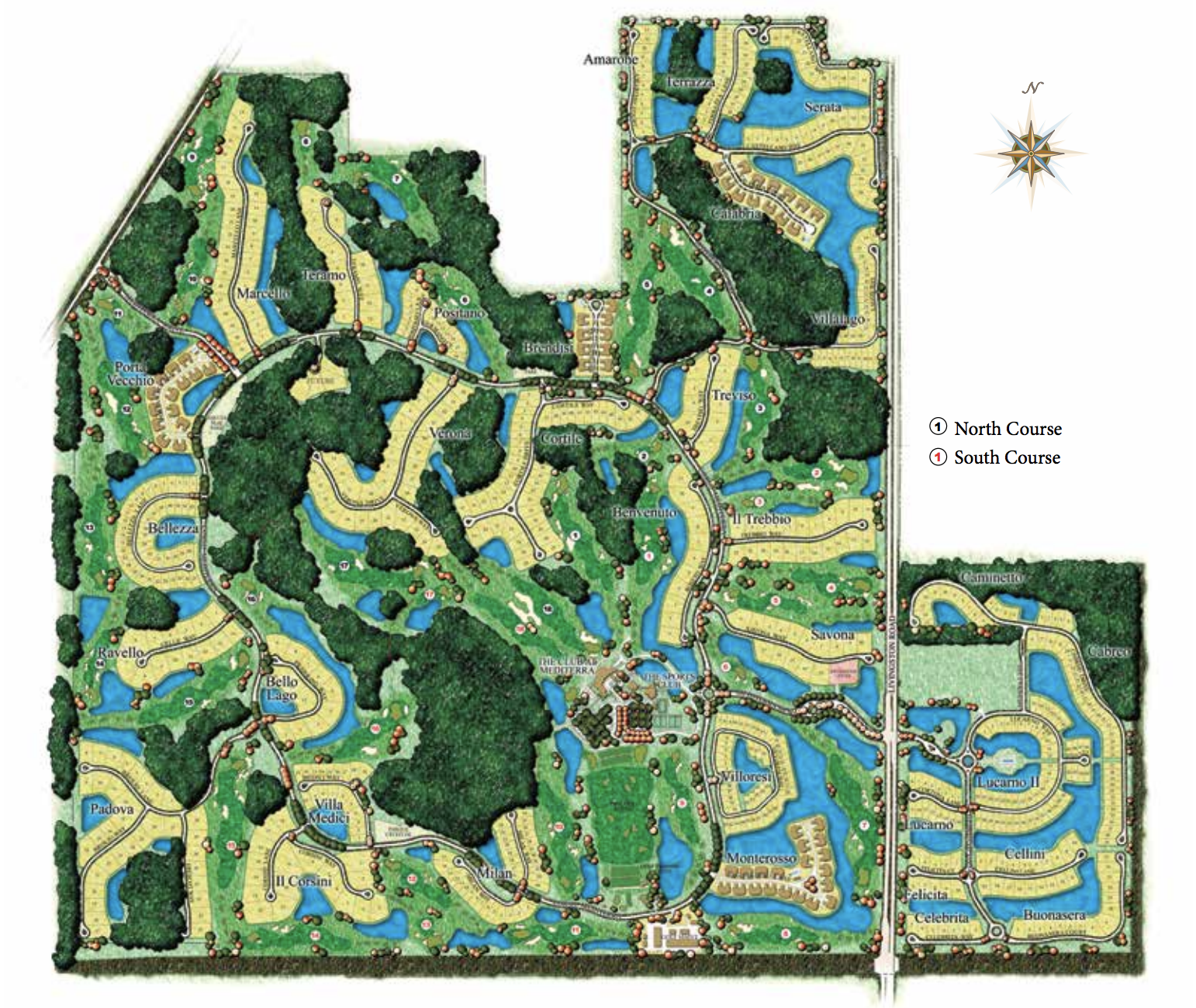 Mediterra aerial map